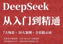 DeepSeek 7大场景+50大案例+全套提示词+从入门到精通干货