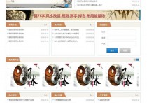 高端大气易经风水 八字算命 测字易经协会培训网站模板 带移动端