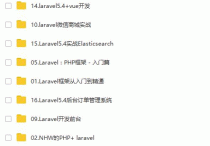 16套laravel从入门到项目实战视频教程